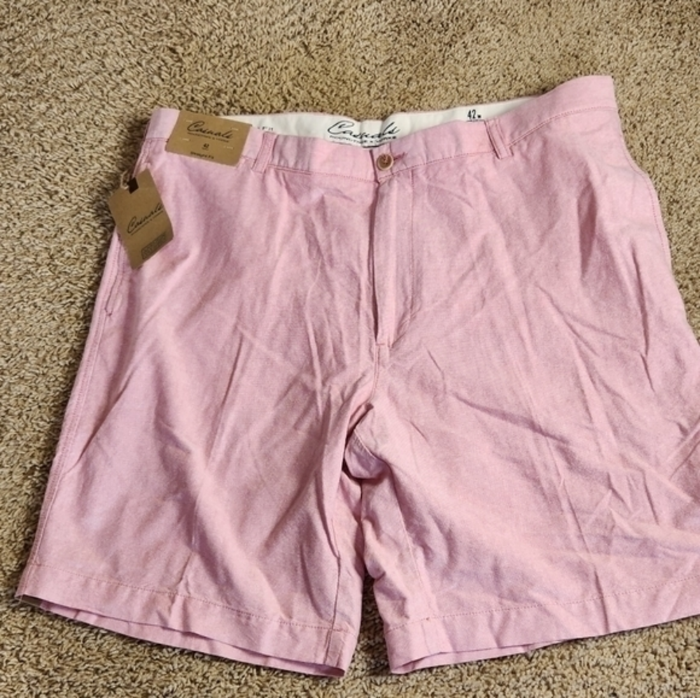 NWT Roundtree & Yorke Oxford‎ Cloth Casual Collection 42" Waist Cotton Shorts